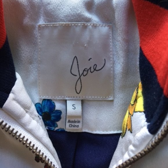 Joie Porcelain Avariella Silk Bomber - Picture 7 of 10